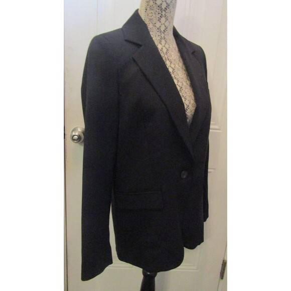 Hana San Blazer One Button Stretch Knit Jacket Retail $495 NWT Womens Size 38 - Picture 8 of 11